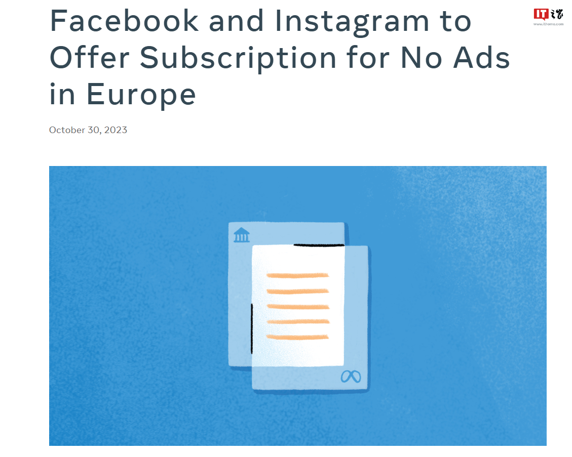 澳洲:Meta 在澳洲推出 Instagram、Facebook 无广告订阅服务